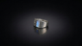 Moonstone Engraved Signet Ring