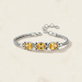Citrine Statement Bracelet | Sterling Silver