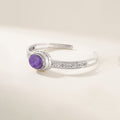 Charoite Sterling Silver Cuff Bracelet