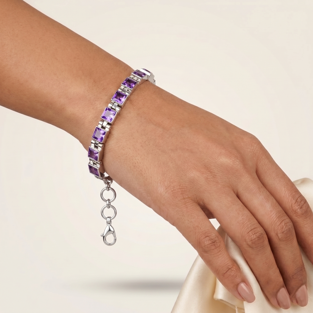 Amethyst Tennis Bracelet