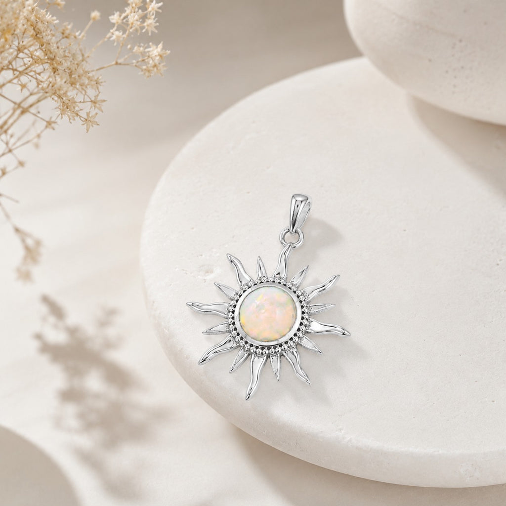 The Sunburst Opal Pendant