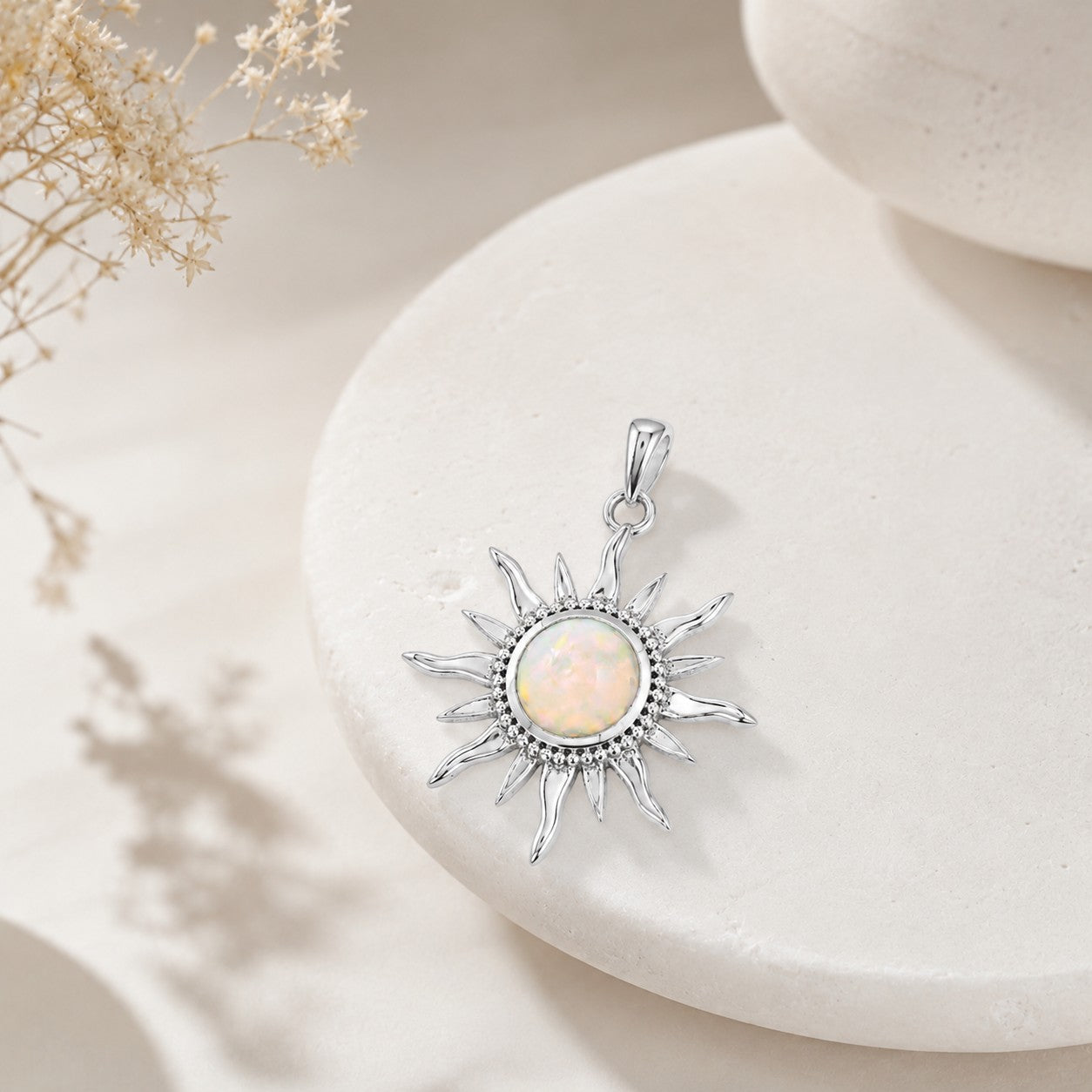 The Sunburst Opal Pendant