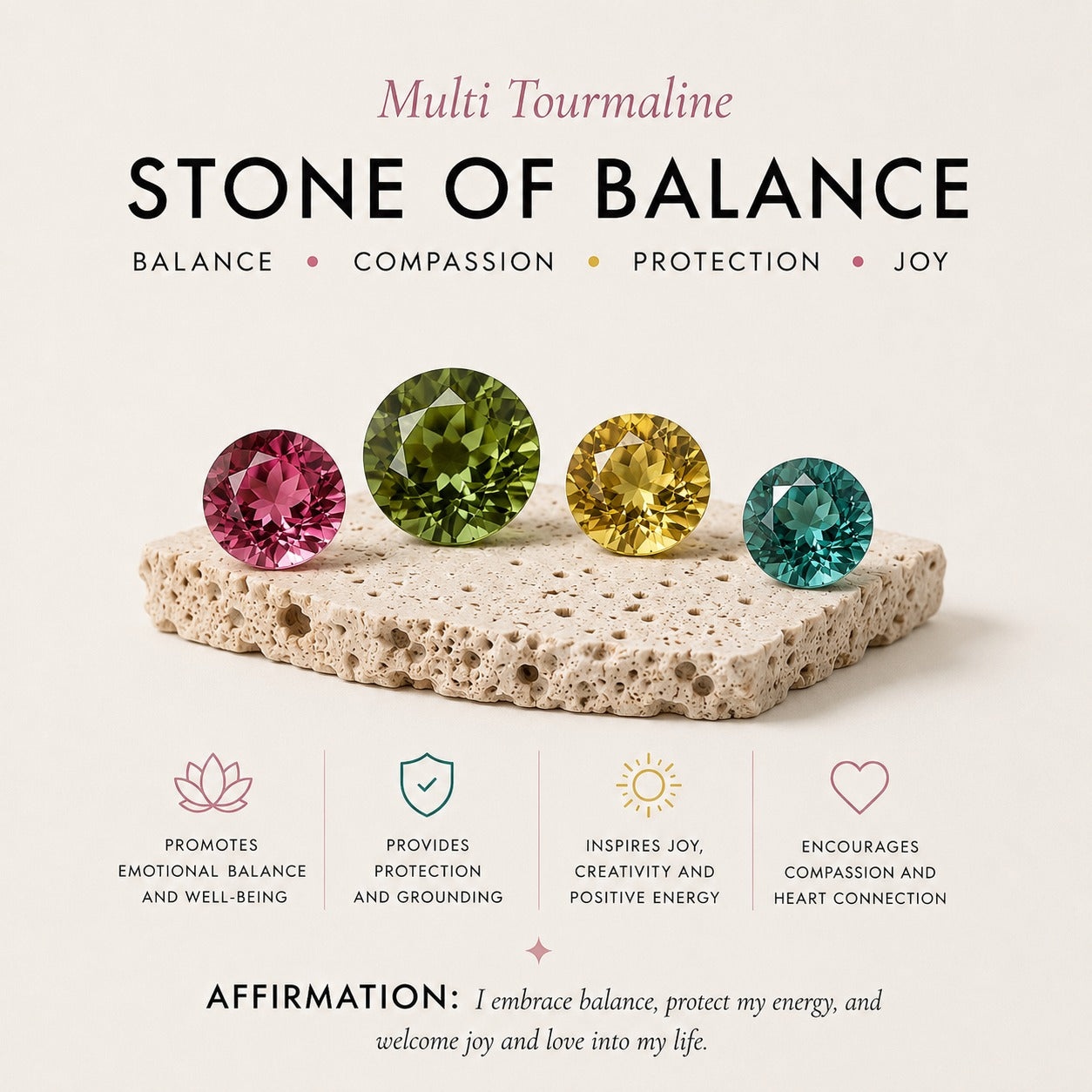 Multi Gemstone Cuff Bracelet