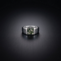 Moss Agate Signet Ring for Men