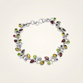 Multi Gemstone Vine Bracelet