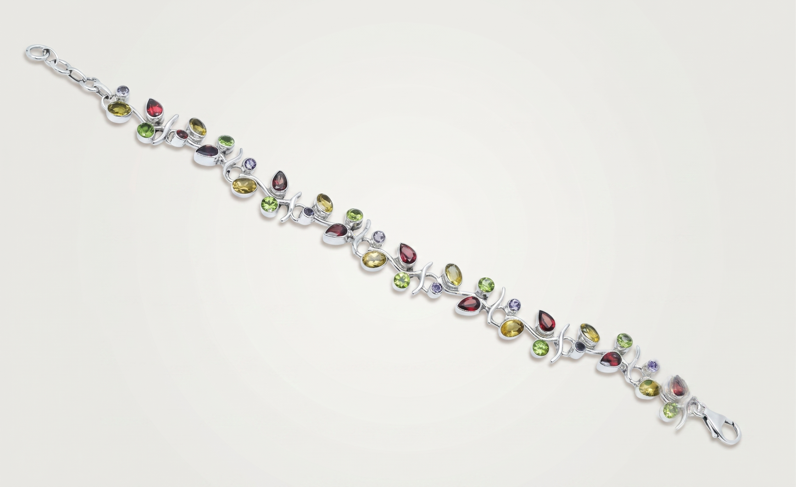 Multi Gemstone Vine Bracelet