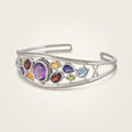 Multi Gemstone Cuff Bracelet