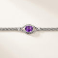 Amethyst Woven Bracelet