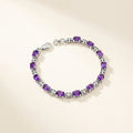 Amethyst Link Bracelet