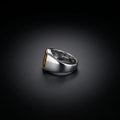Tiger Eye Signet Men's Ring in Sterling Silver