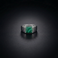 Malachite Signet Ring for Men