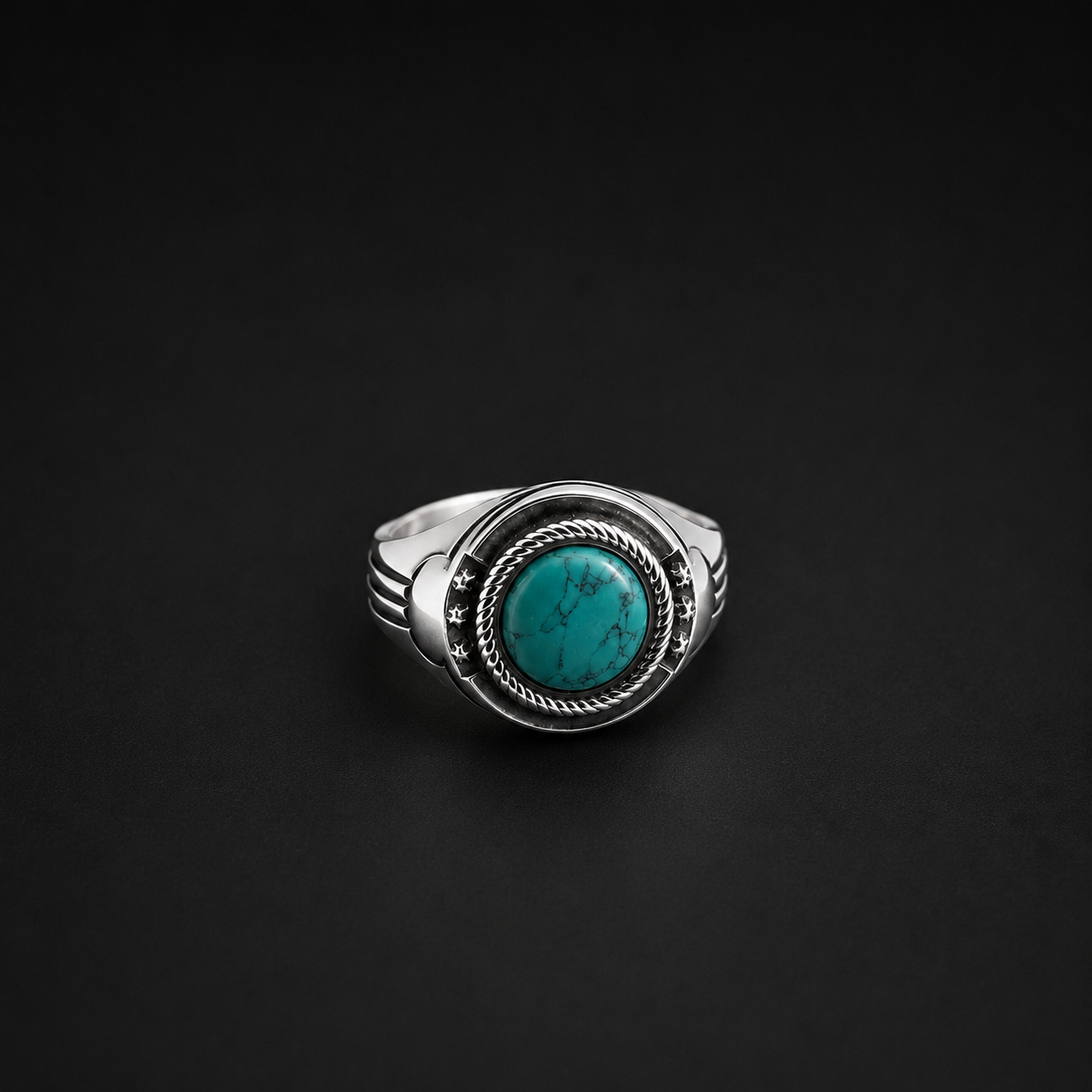 Vintage Turquoise Men's Signet Ring