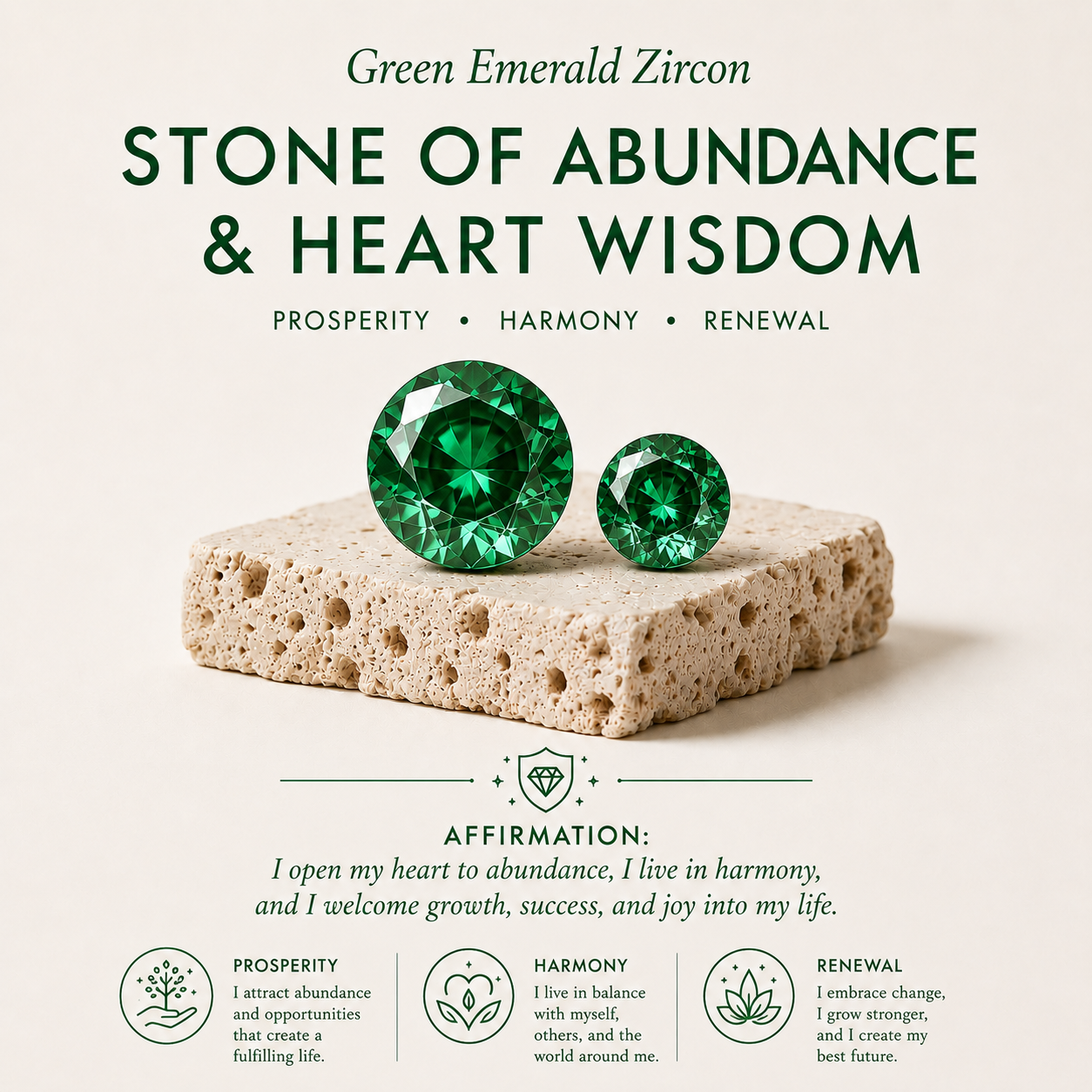 Green Emerald Eternity Men's Band Ring