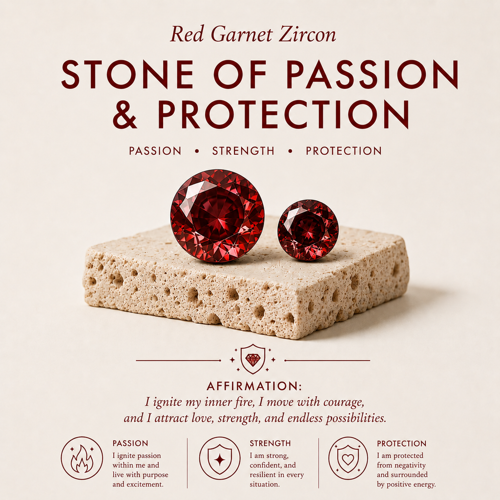 Red Garnet Eternity Men's Band Ring