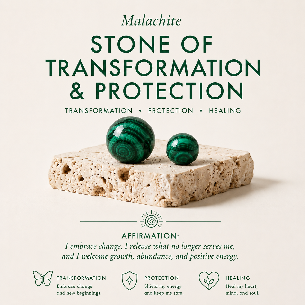 Malachite Signet Ring for Men
