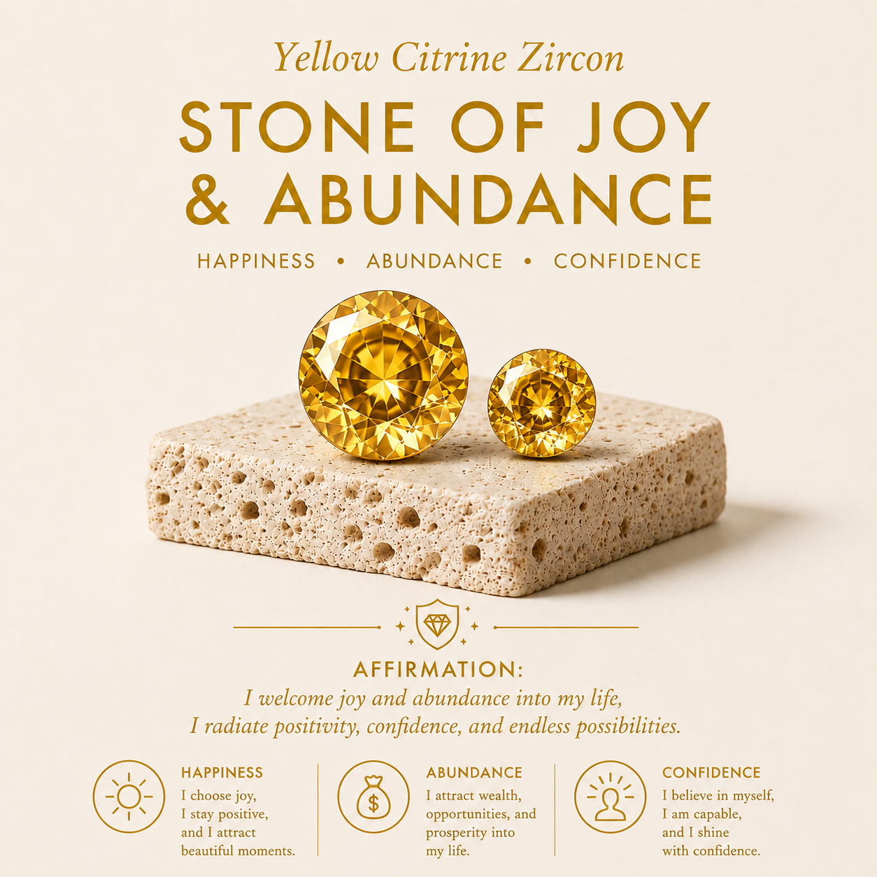 Citrine Eternity Men's Band Ring