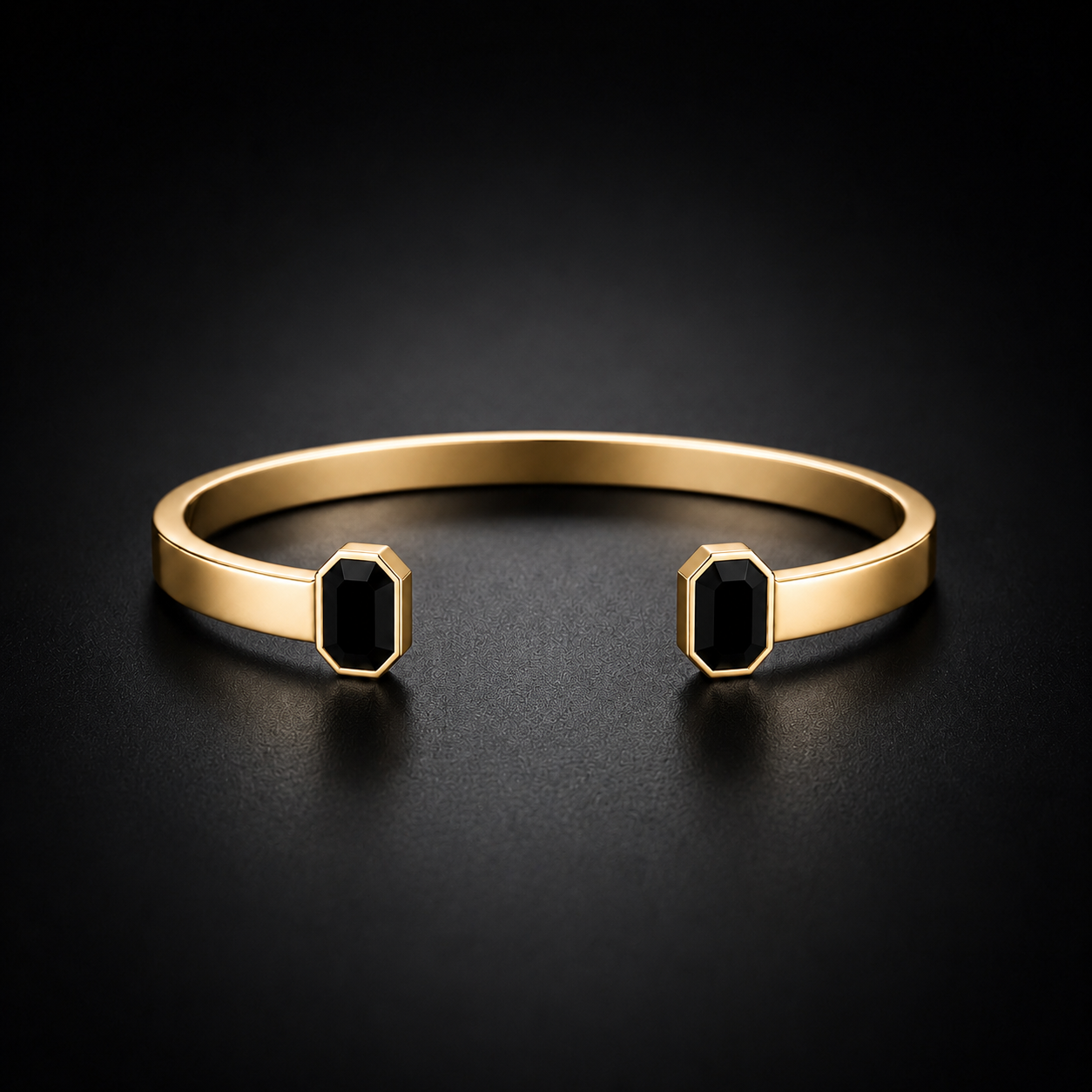 The Obsidian Balck Onyx Cuff