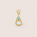 The Golden Tide Sleeping beauty and Moonstone Pendant