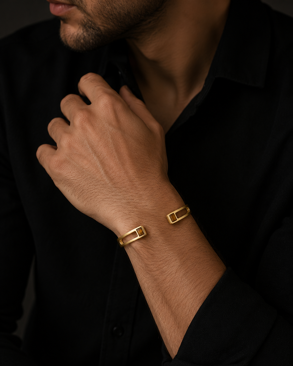 The Apex Tiger Eye Cuff
