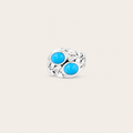 The Laurel Twin Sleeping Beauty Turquoise Ring