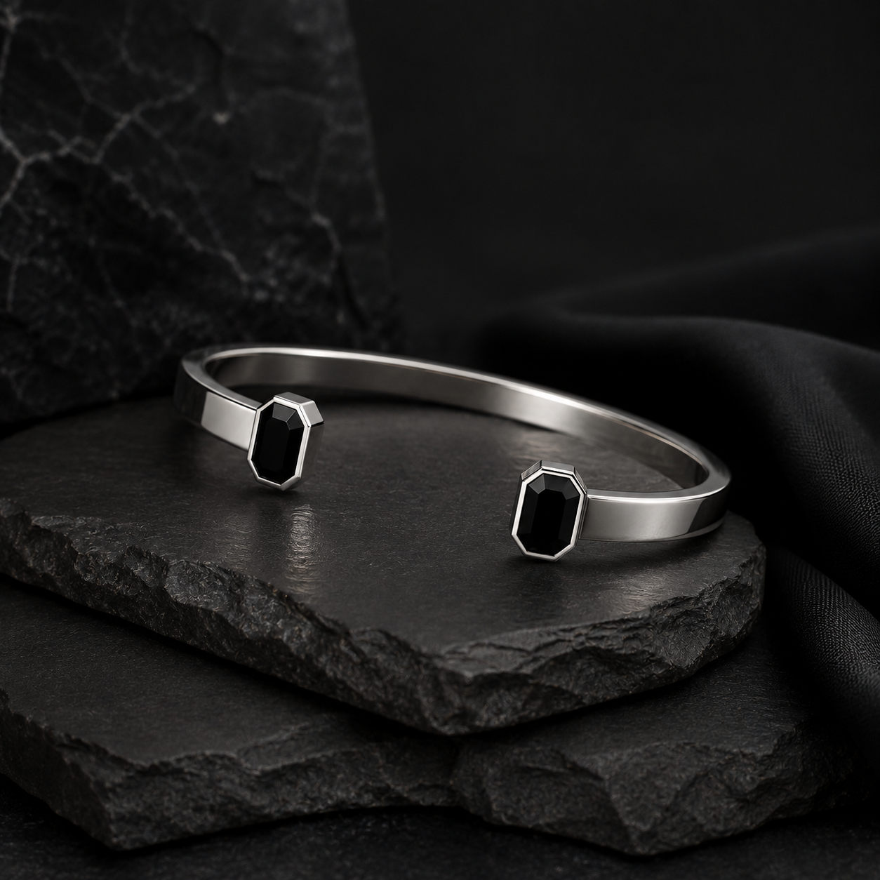 The Obsidian Balck Onyx Cuff