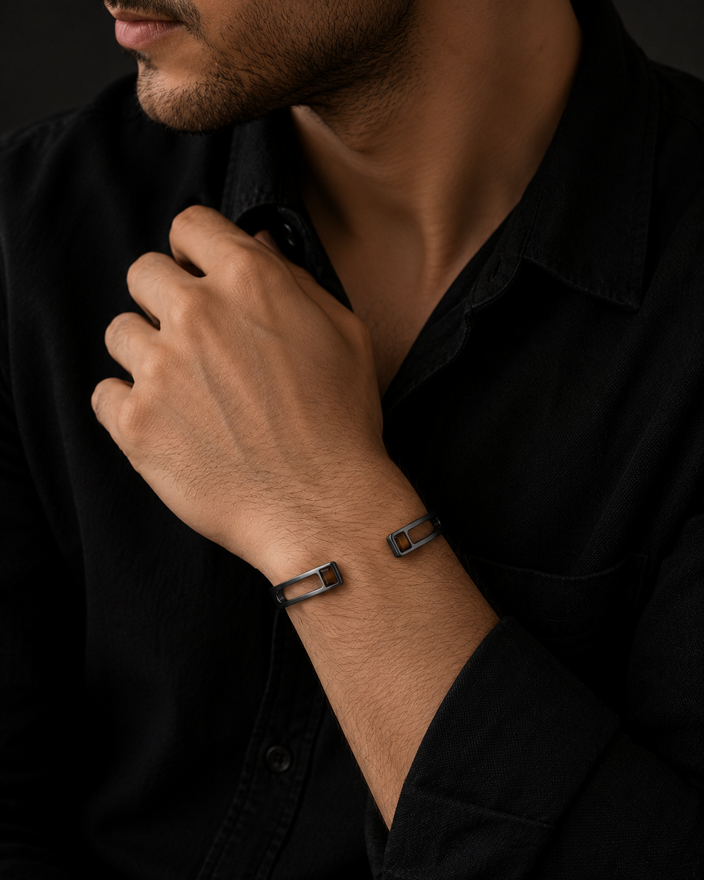 The Apex Tiger Eye Cuff