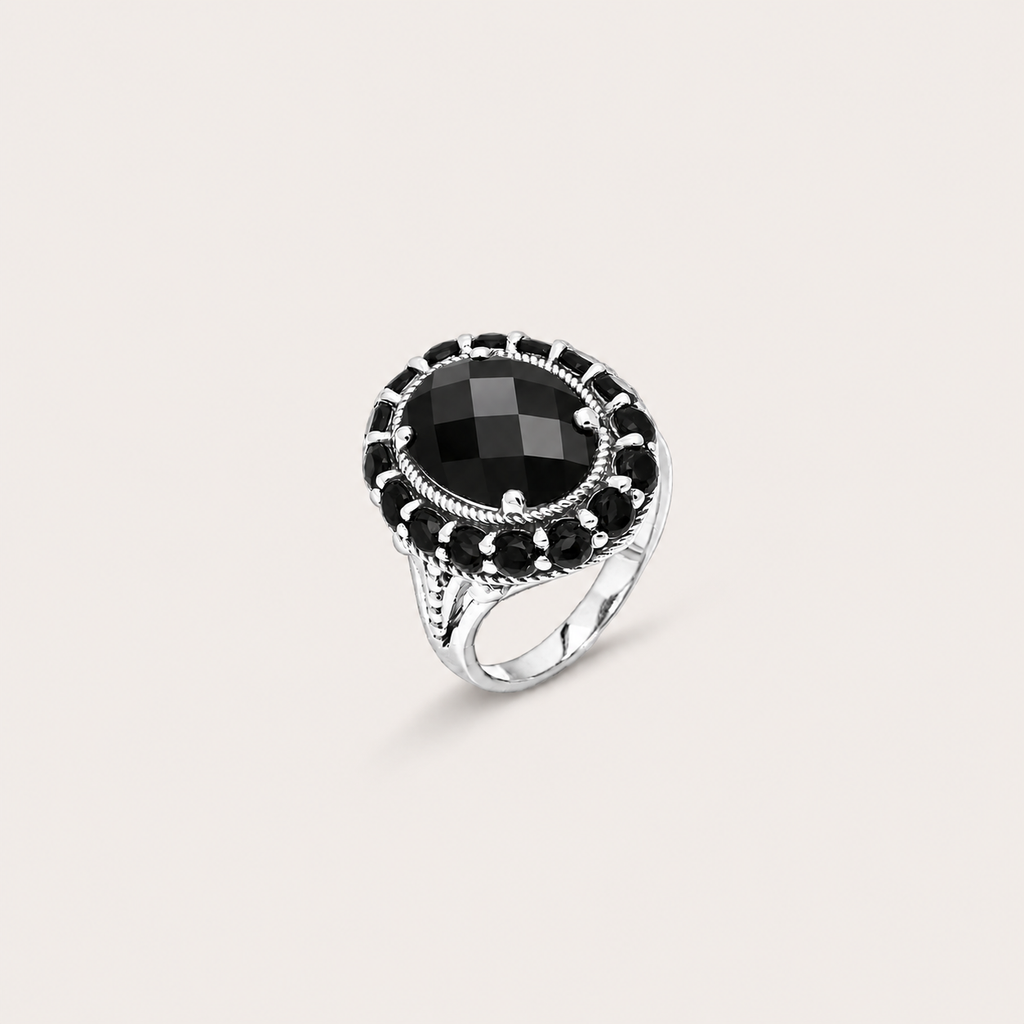 The Midnight Court Black Onyx Ring