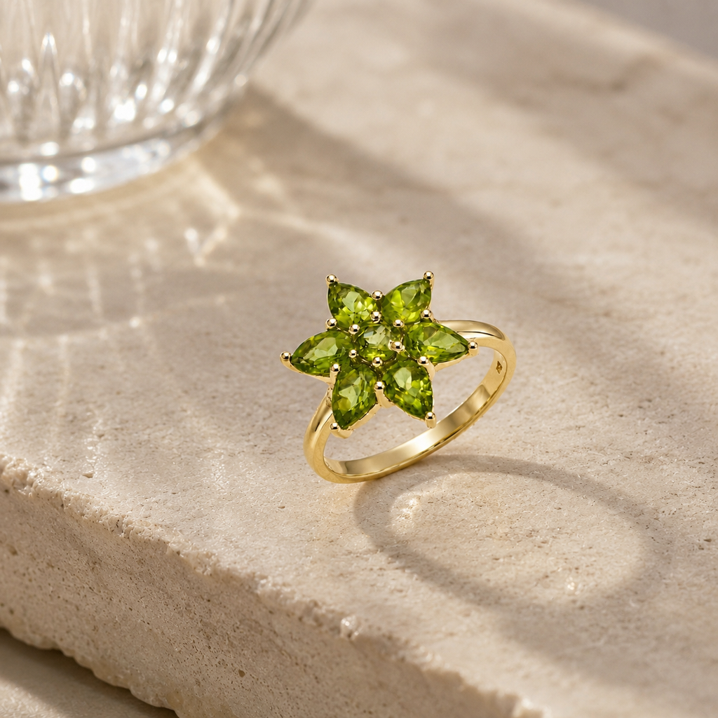 The Peridot Star Ring