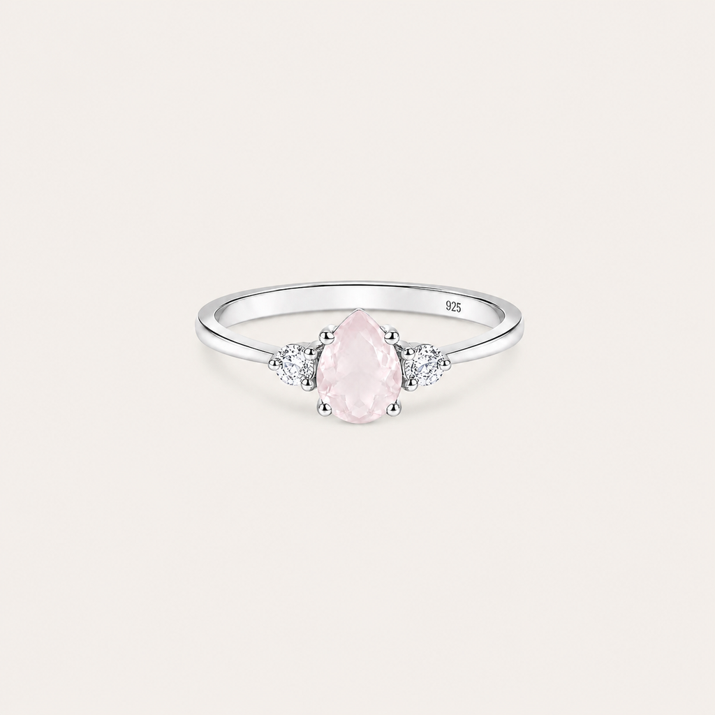 The First Light Rose Quartz Ring