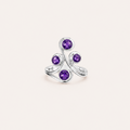 The Spiral Vine Amethyst Ring