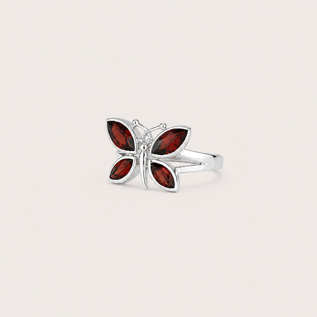 Red fishing ring on a white background