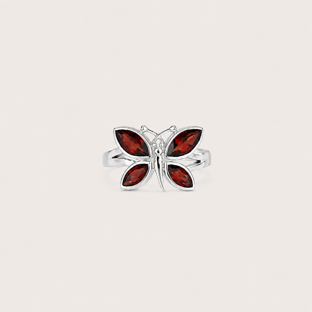 The Garnet Butterfly Ring