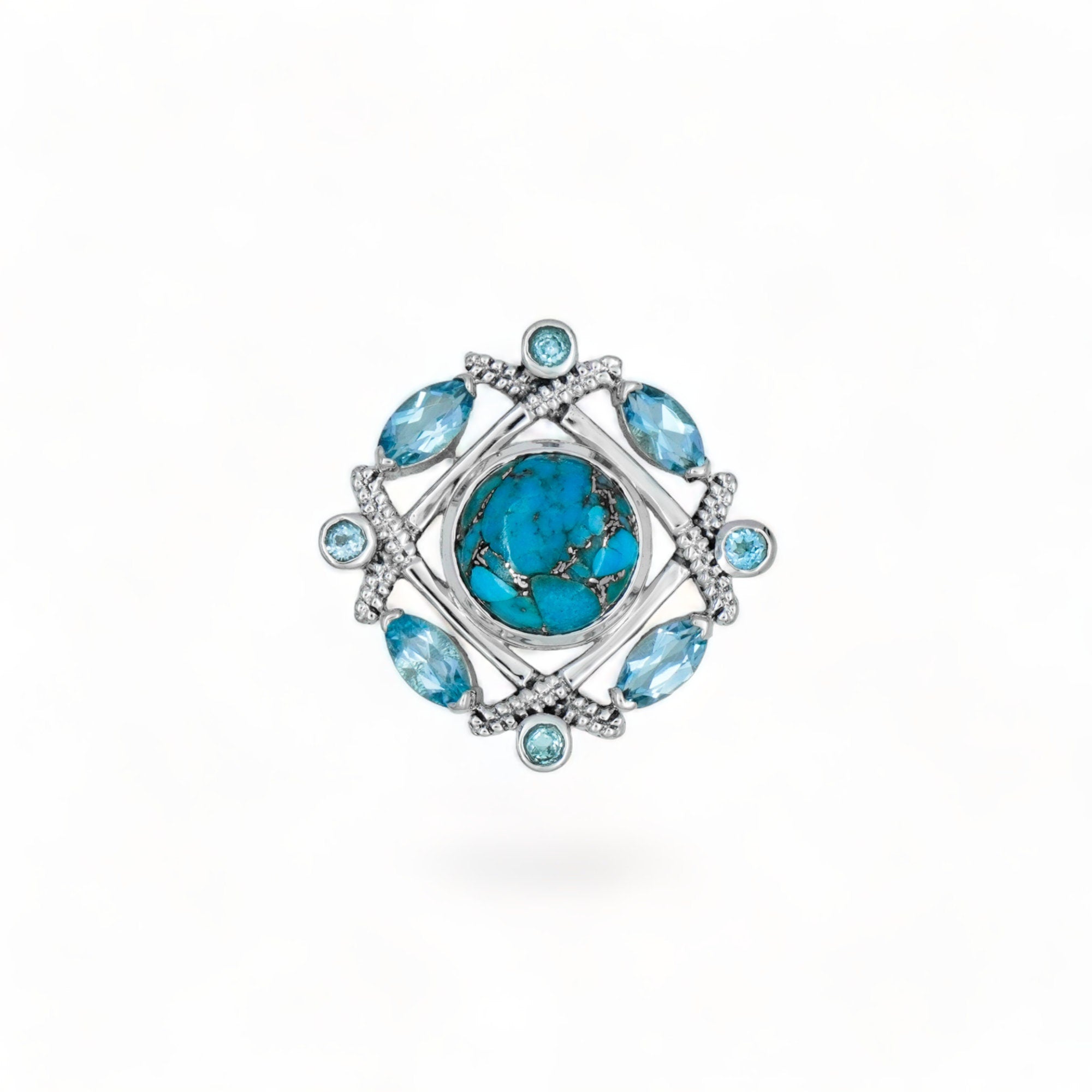 Rare natural Amethyst pendant, 925 sterling silver, purple cab amethyst Locket, designer jewelry, gift