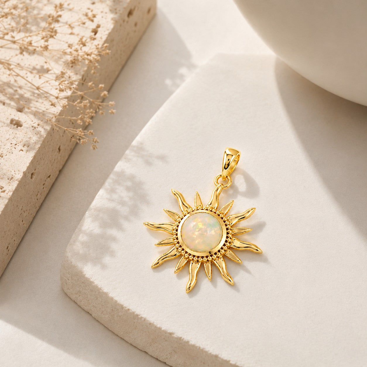 The Sunburst Opal Pendant