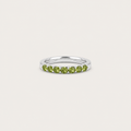 The Peridot Half-Eternity Ring