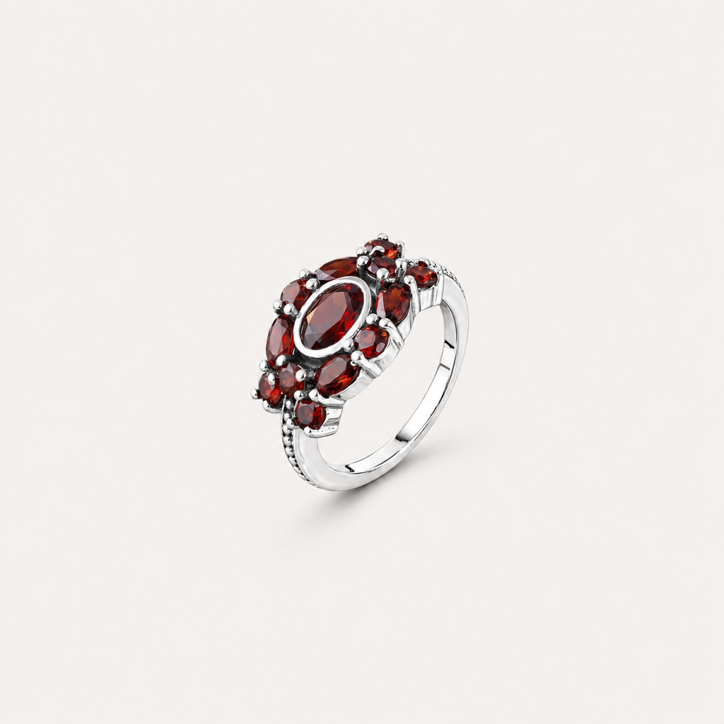 Ring with a panda design on a white background