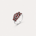 Ring with a panda design on a white background
