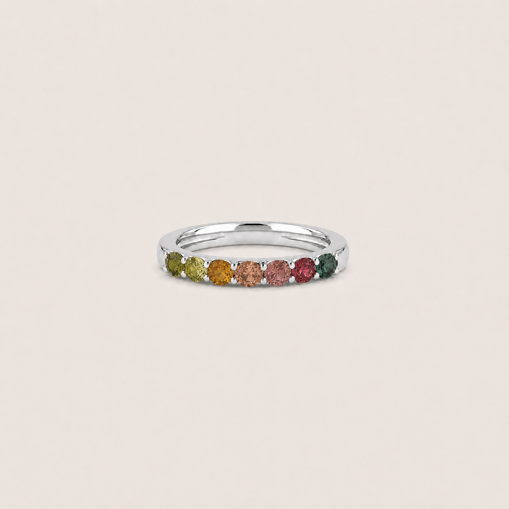 The Multi Tourmaline Gradient Ring