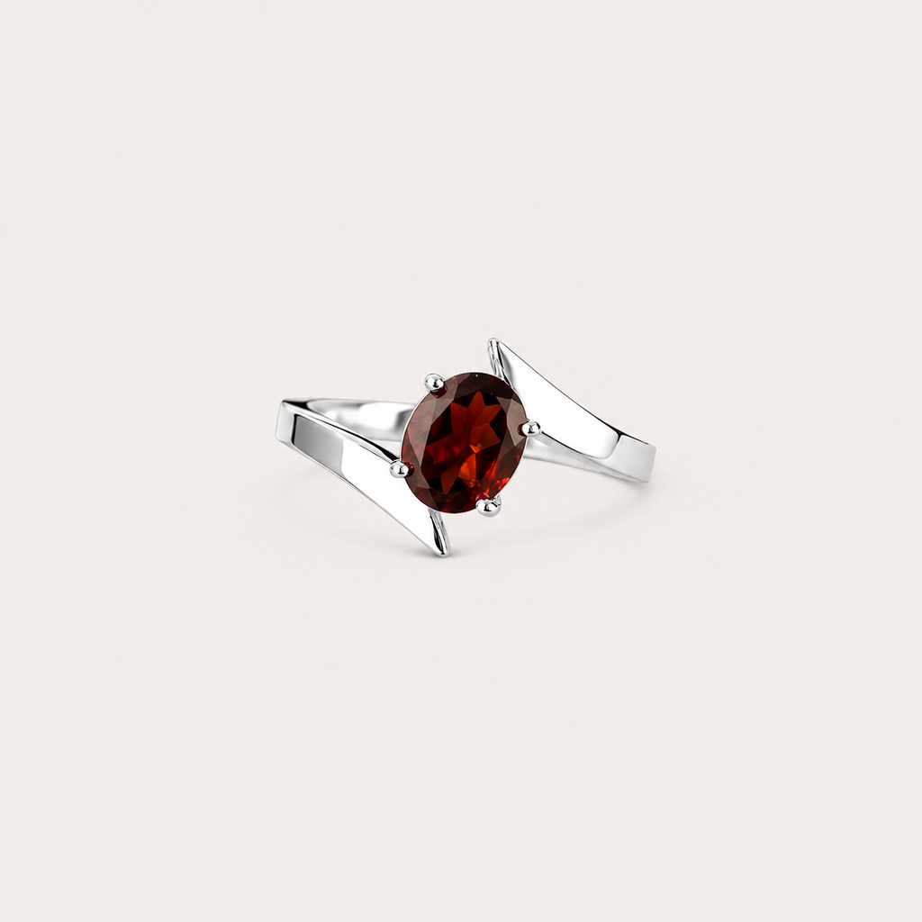 The Garnet Bypass Ring