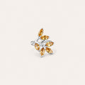 ZIVORI The Gilded Vine ring in 925 sterling silver with six marquise-cut citrine leaves in a sculptural branch design.