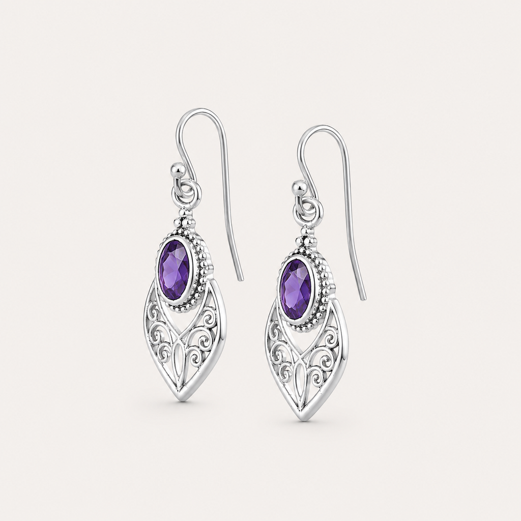 The Palace Amethyst Earrings