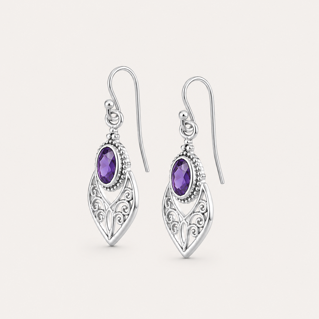 The Palace Amethyst Earrings