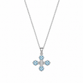 The Cardinal Blue Cross Necklace