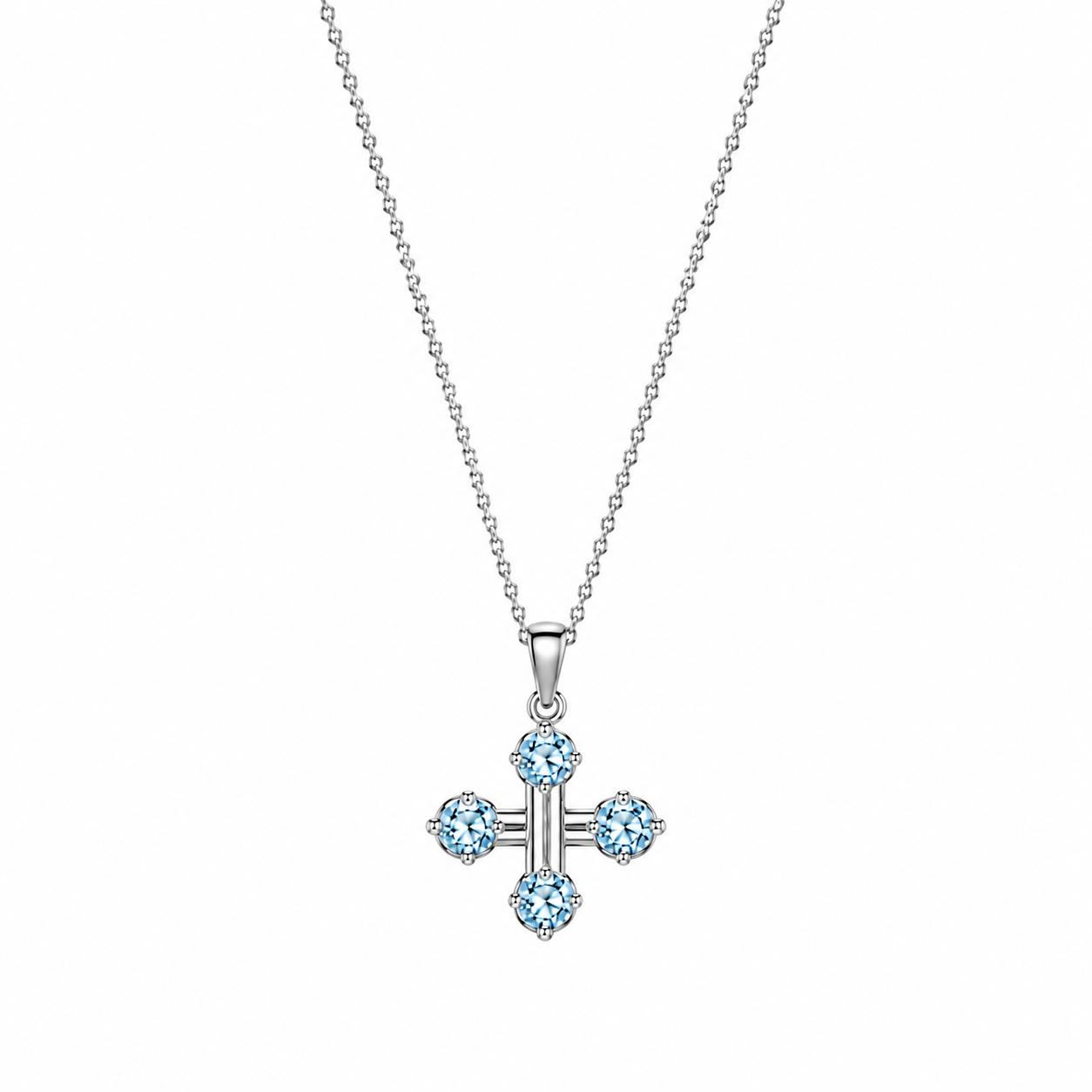The Cardinal Blue Cross Necklace