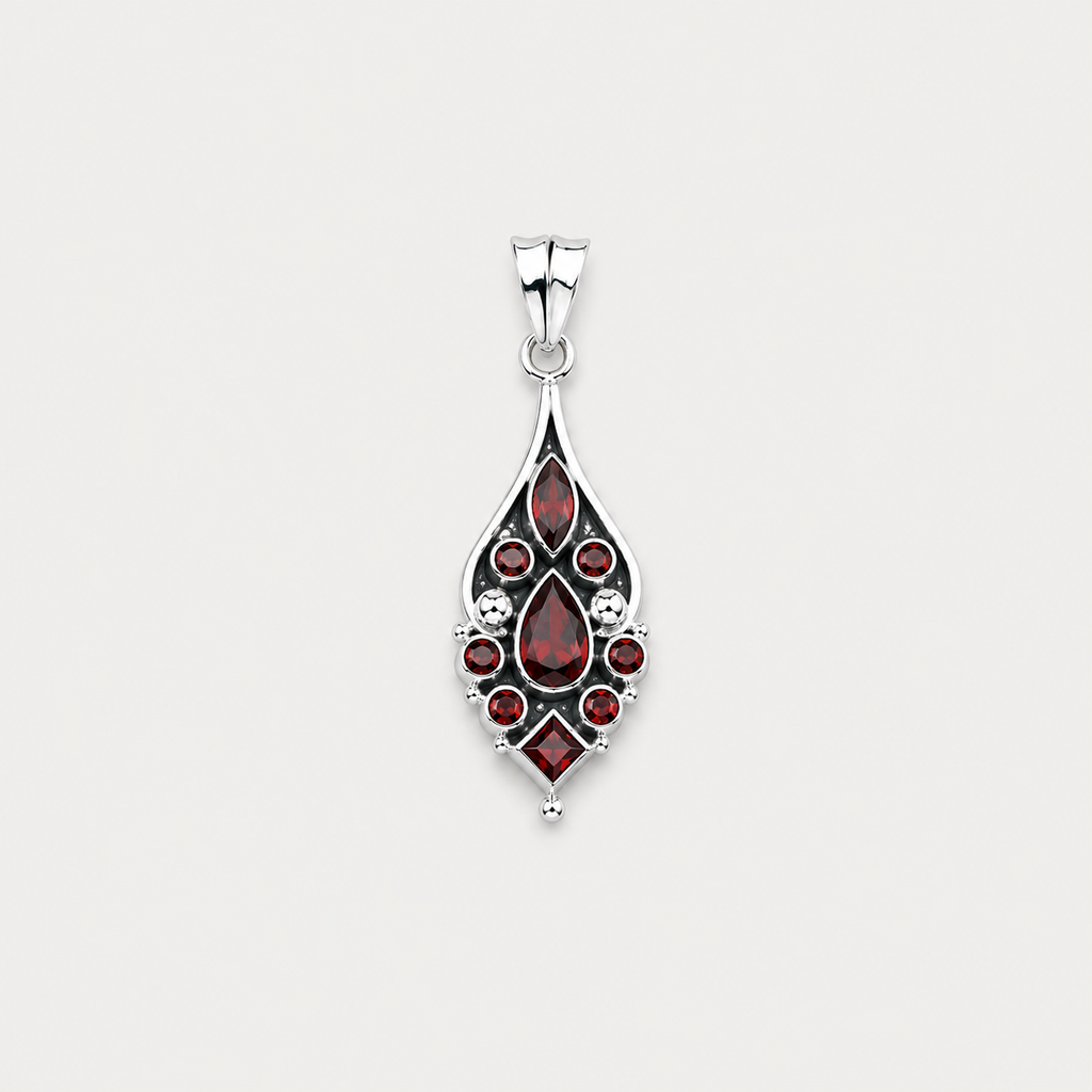 Garnet Crimson Muse Pendant