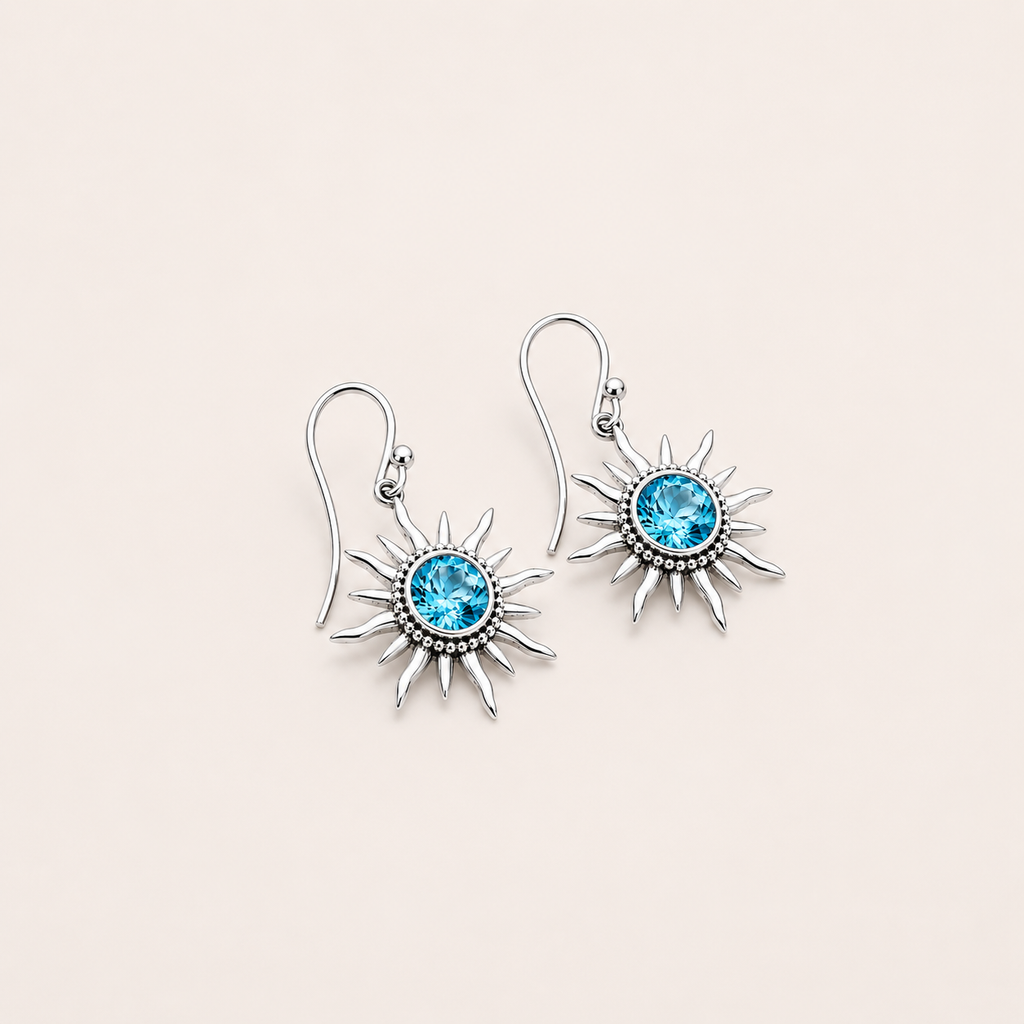The Blue Soleil Earrings