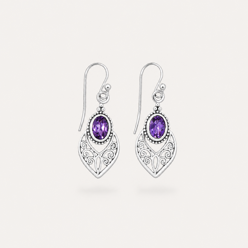 The Palace Amethyst Earrings