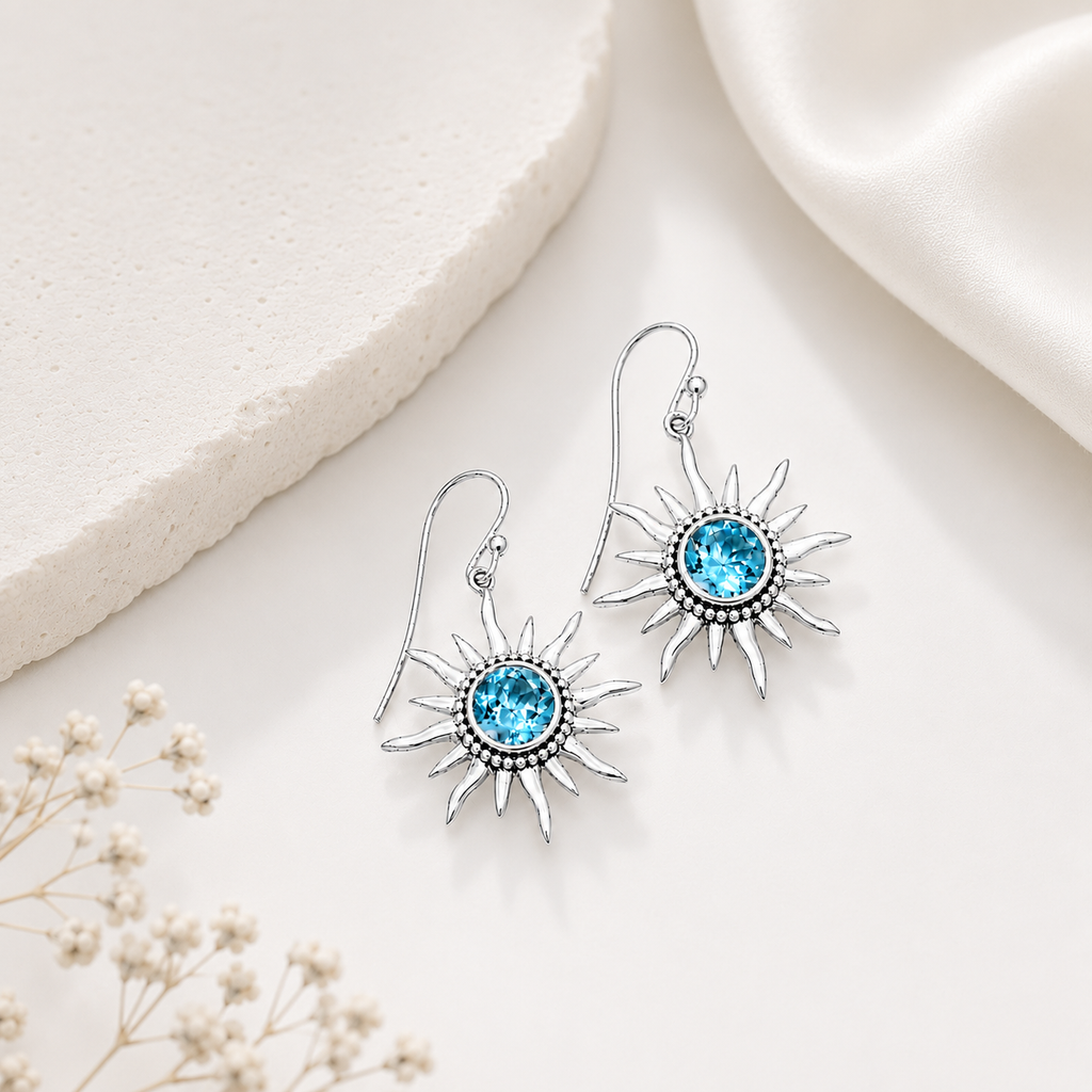 The Blue Soleil Earrings