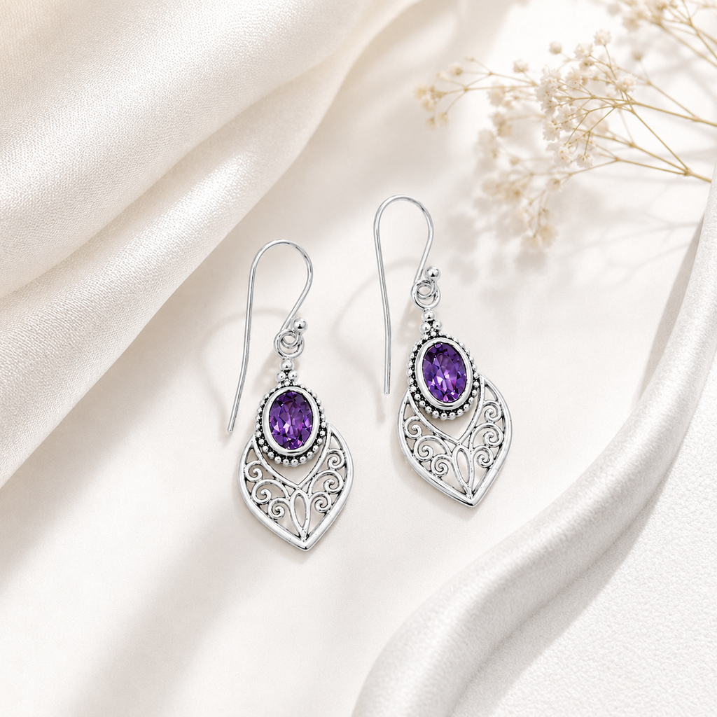The Palace Amethyst Earrings