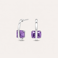 The Amethyst Arc Earrings
